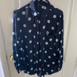 Blue Polkadot shirt
